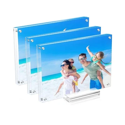Cornice magnetica in acrilico con supporto